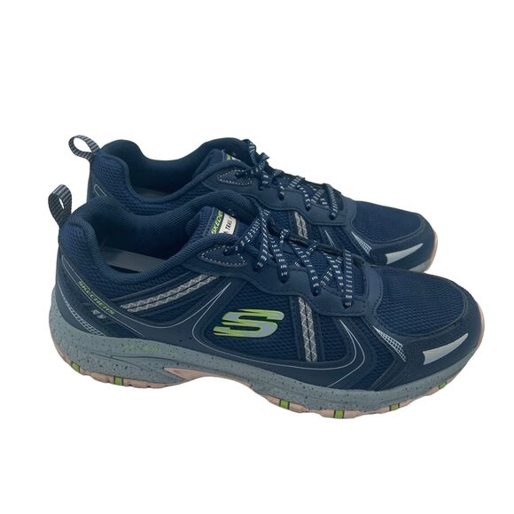 Skechers Trail Hillcrest Running Shoe Memory Foam Blue Womens Size 8 - Picture 2 of 9
